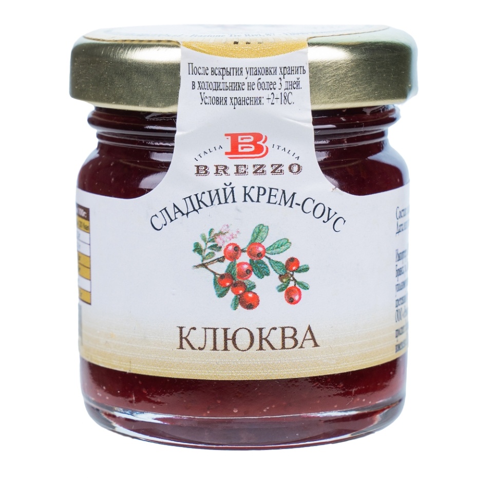 

Крем-соус сладкий Brezzo Клюква 40 г
