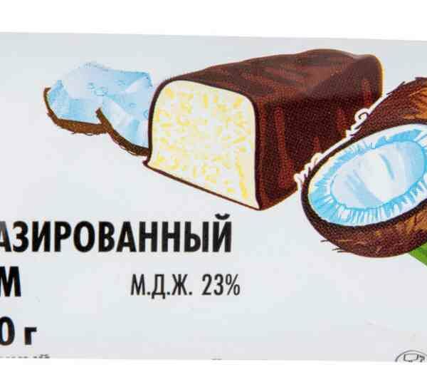 Десерт глазированный Ваш выбор с кокосом 23%