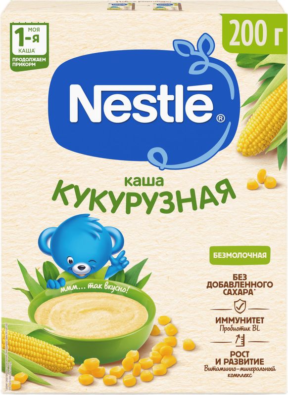 

Каша Nestle безмолочная кукурузная для начала прикорма 200 г