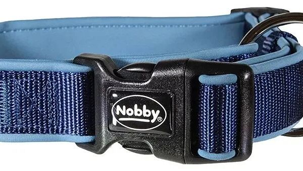 Ошейник для собак Nobby CLASSIC PRENO 25-35см/17мм нейлон синий/синий