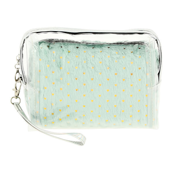 Набор из 2-х косметичек Lady Pink мятная и прозрачная