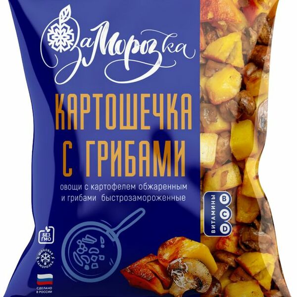 Картошечка ЗаМорозка с грибами замороженная 400г