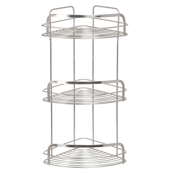 Полка угловая трехъярусная Modern Plus, 20х20х48 см