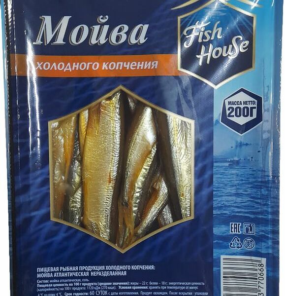 Мойва Fish house холодного копчения неразделанная 200 г