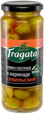 Оливки Fragata в маринаде Севильский 340г