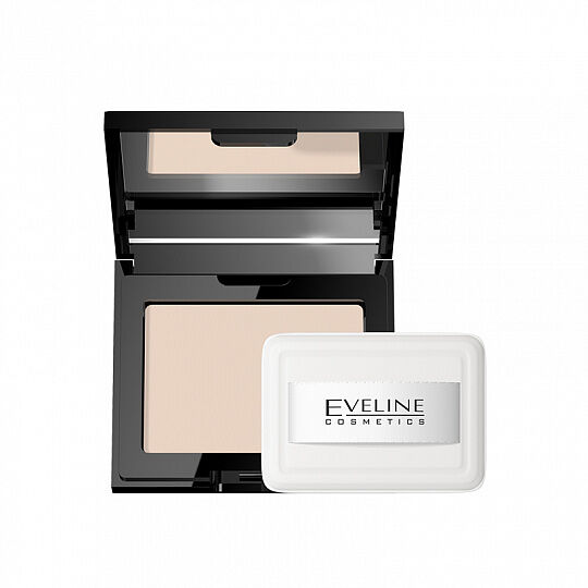 Компактная пудра Eveline Beauty Line для лица бархатистая 11 Слоновая кость 9 г