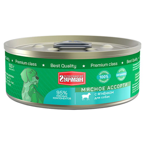 Консервы для собак Четвероногий гурман 