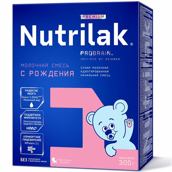 Смесь сухая молочная Nutrilak Premium+1 300г ДП