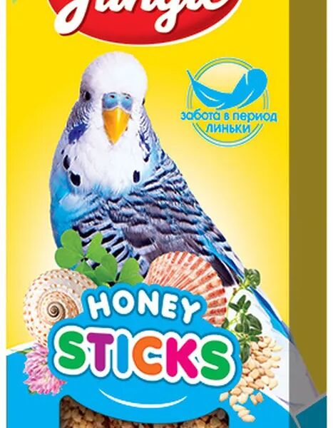 Happy Jungle Палочки для птиц при линьке Злаковое ассорти, 1 упаковка из 3 шт