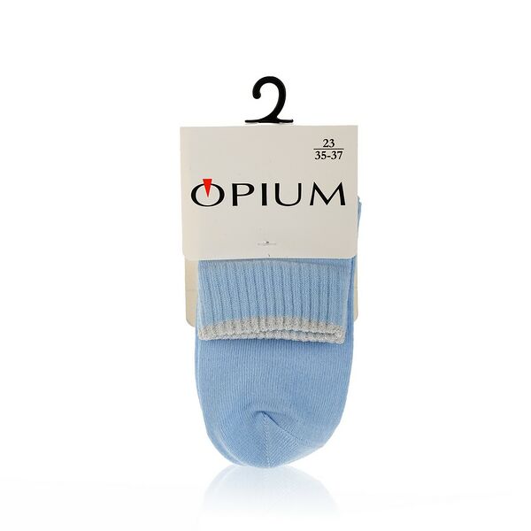 Женские носки с люрексом Opium 4WM-3, Голубой, р.23