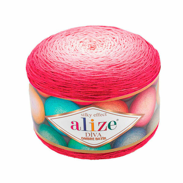 Пряжа Alize 'Diva Ombre Batik' 250г 875м (100% микрофибра акрил)(7367 секционный)