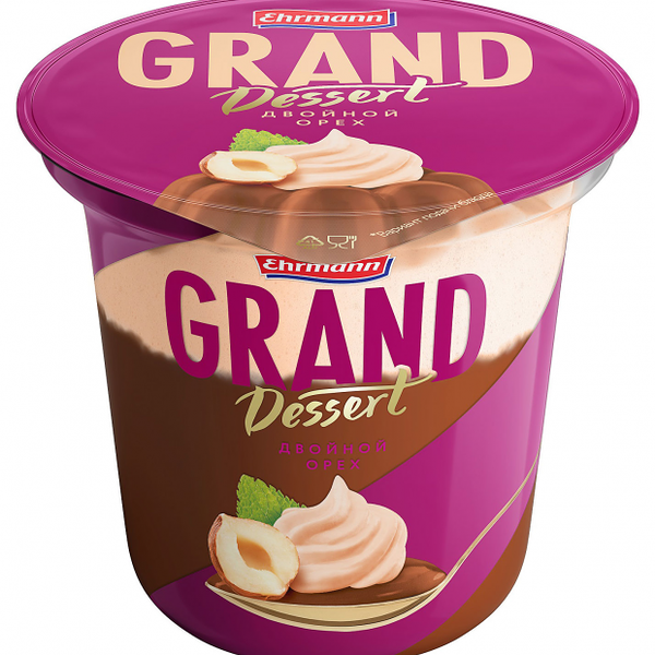 Пудинг молочный Grand Dessert Двойной орех 4.9%, 200г