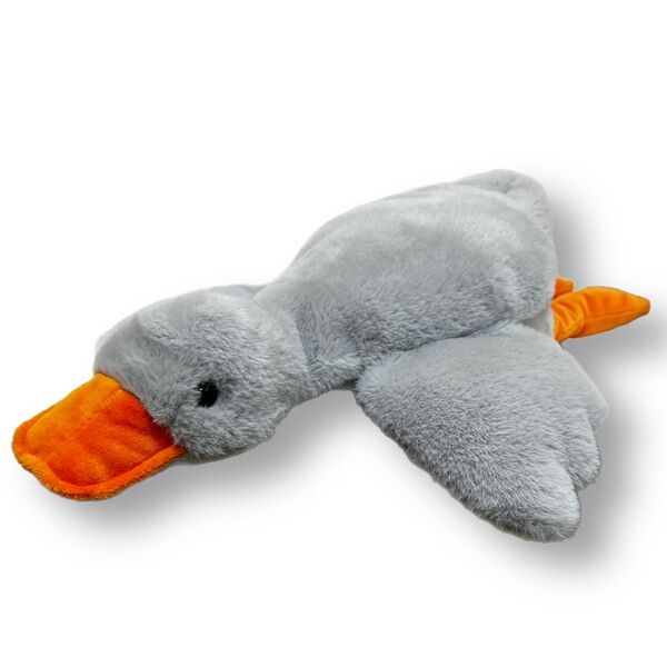 Игрушка мягконабивная Гусь обнимашка серый 50см