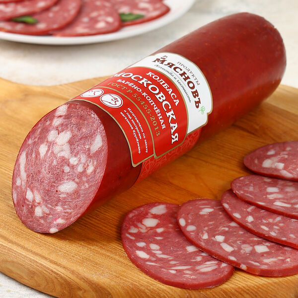 Колбаса Московская Гост МясновЪ от КуулКлевер варёно-копчёная