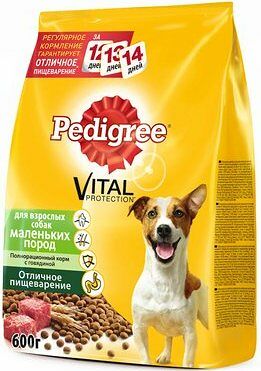 Pedigree для взрослых собак мелких пород Говядина