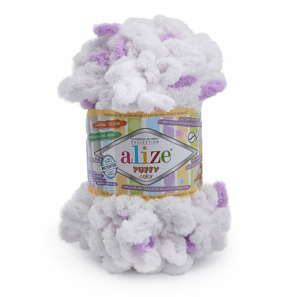 Пряжа Alize 'Puffy Color' 100г 9м (100% микрополиэстер)(6470 секционный)