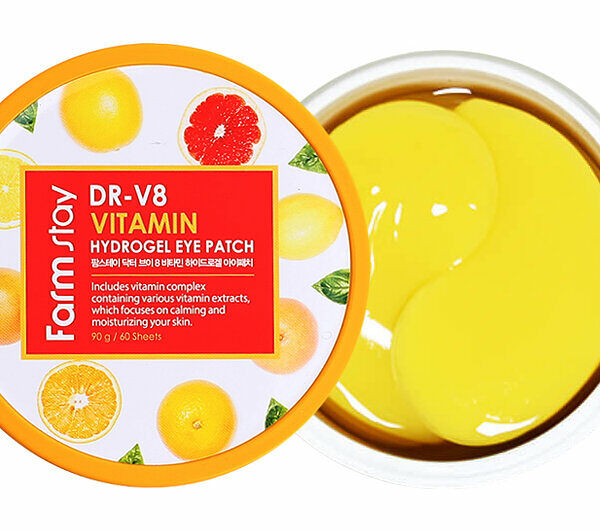 Гидрогелевые патчи для области вокруг глаз Farmstay Dr.V8 с витаминами 60 шт