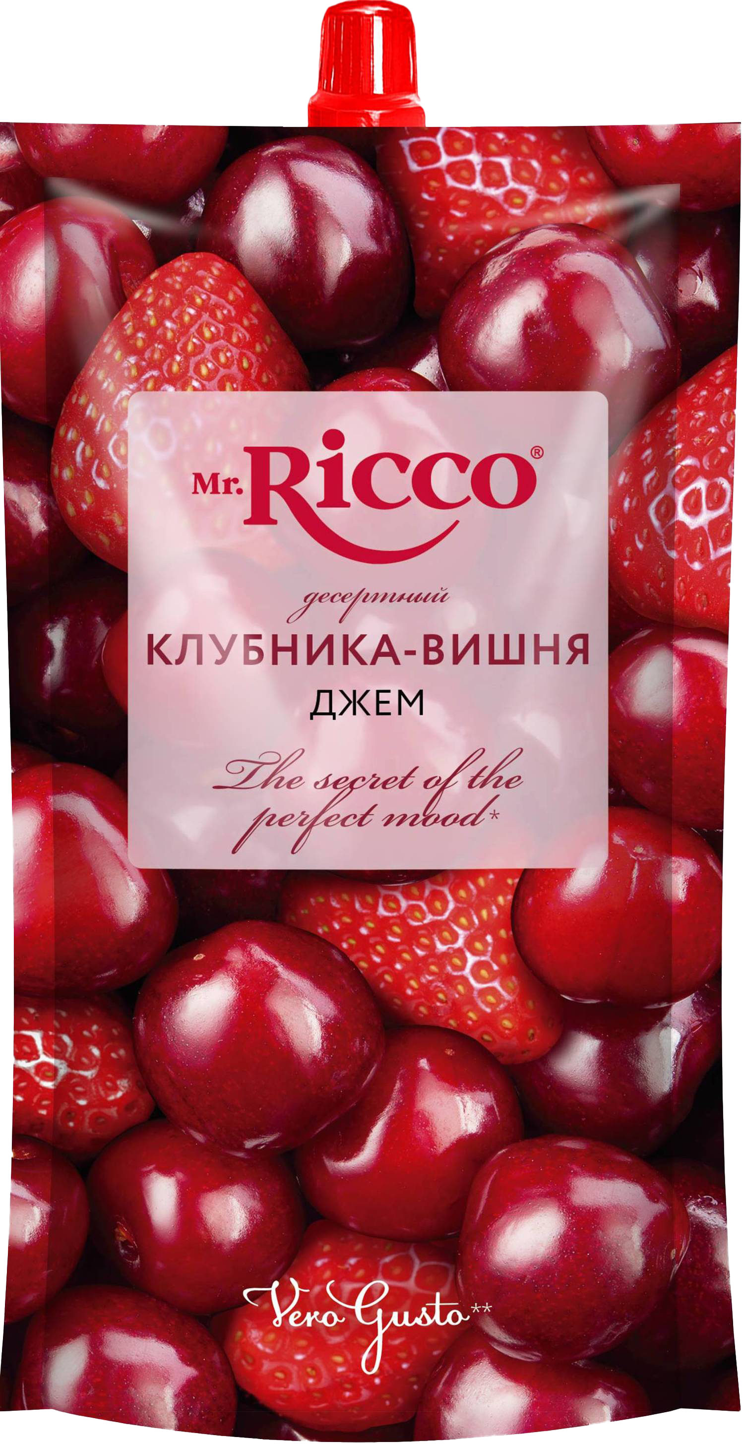 

Джем Mr.Ricco Клубника-вишня дойпак