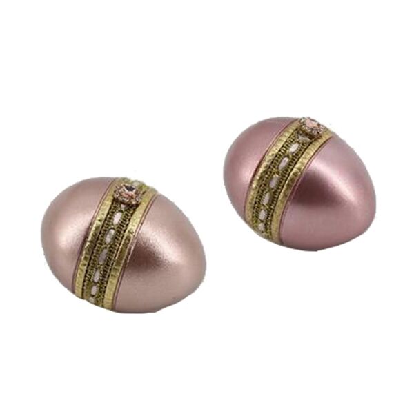 Яйцо пасхальное декоративное цвет металлик в ассортименте, Goodwill, 7.5 см, Китай