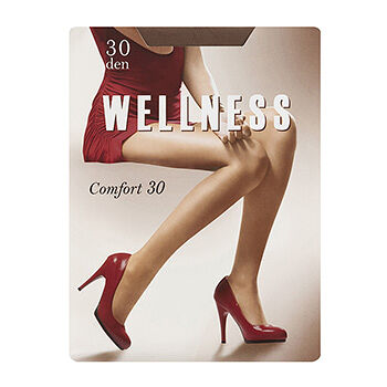 Колготки цвета загара WELLNESS Comfort, 30 den, размер 4