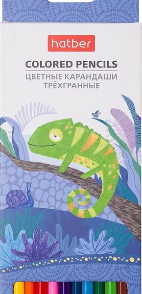 Карандаши цветные Hatber Colora 12 цветов