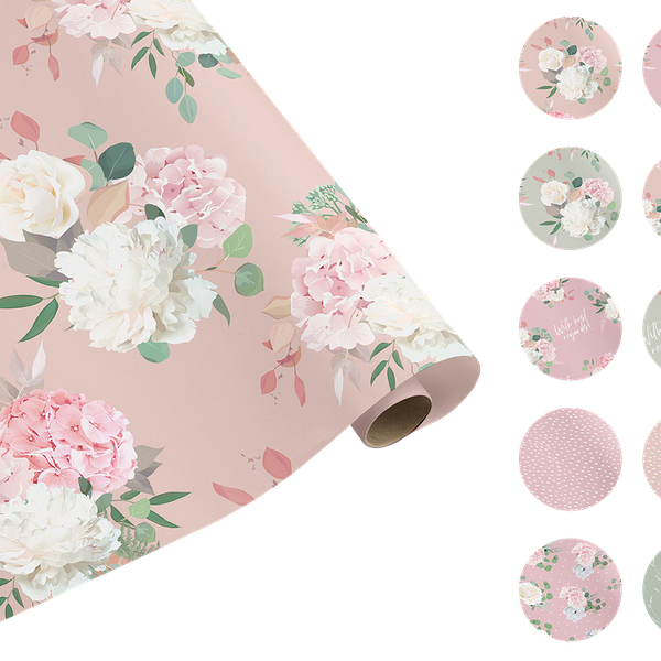 Бумага упаковочная женская, 70х100см, в ассортименте