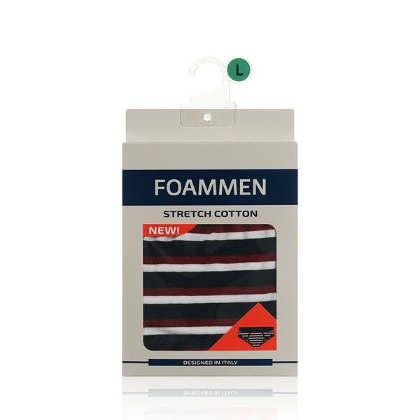 Мужские трусы Foammen Fo210002-1 , Широкая бордовая полоска , L