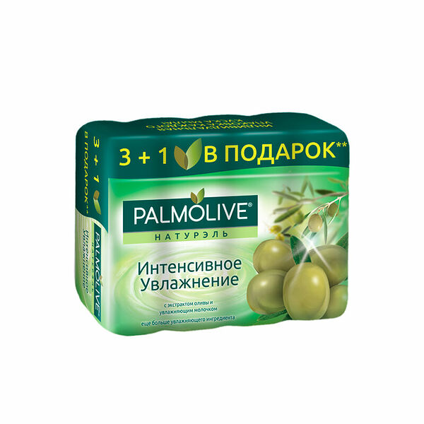 Твердое мыло Palmolive Натурэль Интенсивное Увлажнение 90 г 4 шт.
