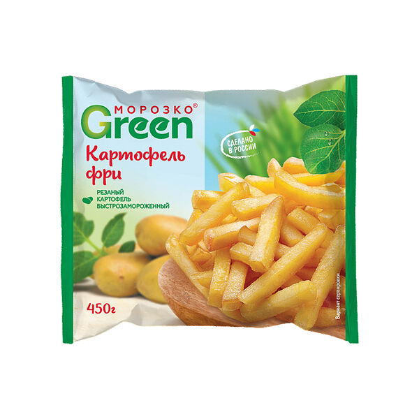 Картофель фри 450г Морозко ГРИН