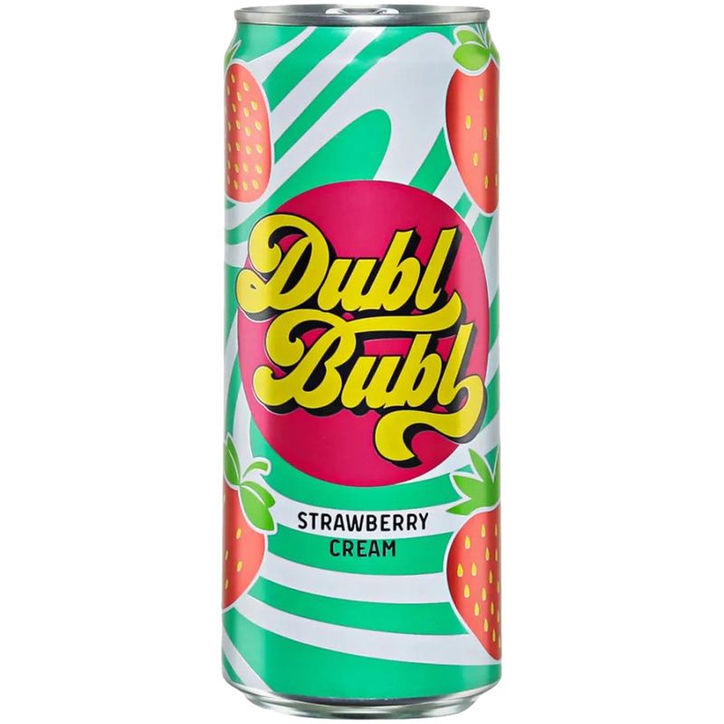 

Напиток безалкогольный Dubl Bubl Клубника со сливками сильногазированный 0.33 л