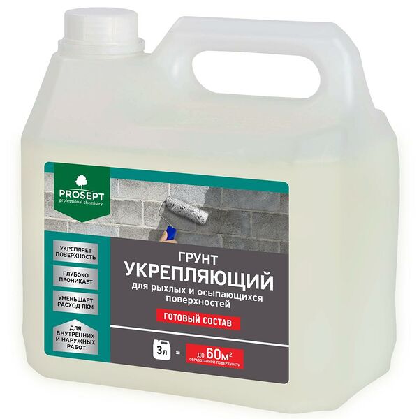 Грунт укрепляющий, готовый состав, 3л