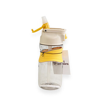 Бутылка Smart Solutions для воды Slow Sip, 450 мл, желтая, Китай