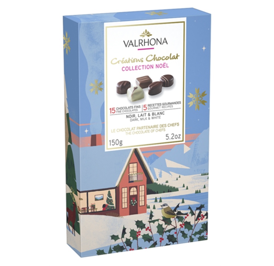 

Шоколадные конфеты "Ассорти" Рождество Valrhona 150г, Франция