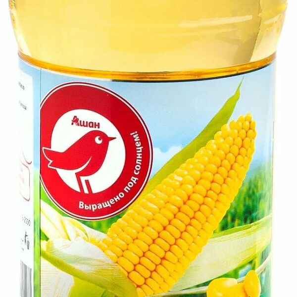 Масло кукурузное АШАН Красная птица рафинированное