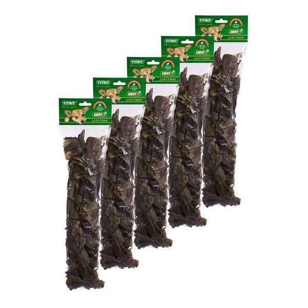 Лакомство для собак TITBIT Хрустики из рубца бараньего XXL (упаковка - 5 шт)