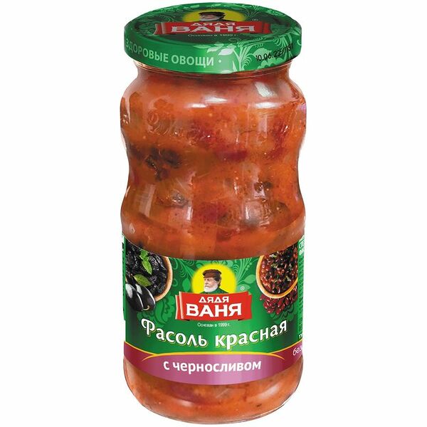 Фасоль Дядя Ваня красная с черносливом, 470г