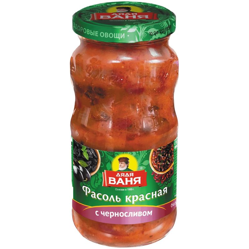 

Фасоль Дядя Ваня красная с черносливом, 470г