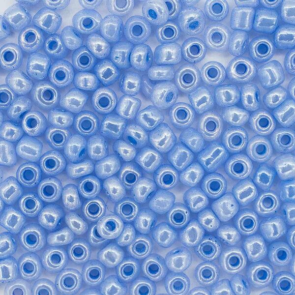 Бисер (стекло) 6/0, 15г, Astra&Craft(146 сине-сиреневый/жемчужный)