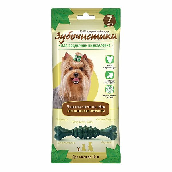 Лакомство для собак Деревенские лакомства Зубочистки Мятные для мелких пород 60 г (упаковка - 12 шт)