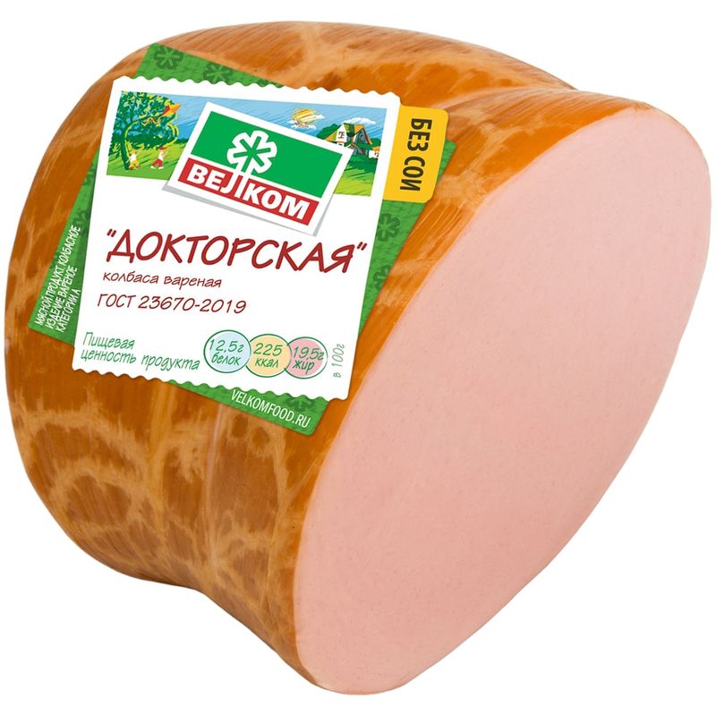 

Колбаса варёная Докторская Велком вес