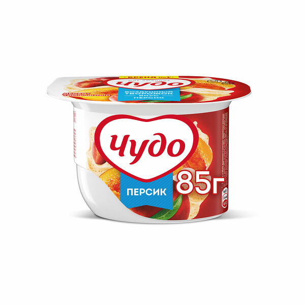 Творог взбитый Чудо Персик 5.8% 85г