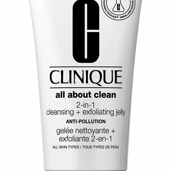 CLINIQUE 2-in-1 Cleansing+ Exfoliating Jelly Anti-Pollution Желе для лица 2в1 очищающее, 150 мл