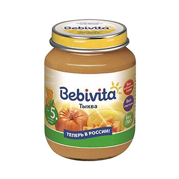 Пюре Bebivita тыква с 5 месяцев 100г, Россия
