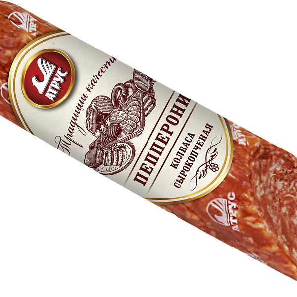 Колбаса АТРУС Пепперони с/к вес до 300г