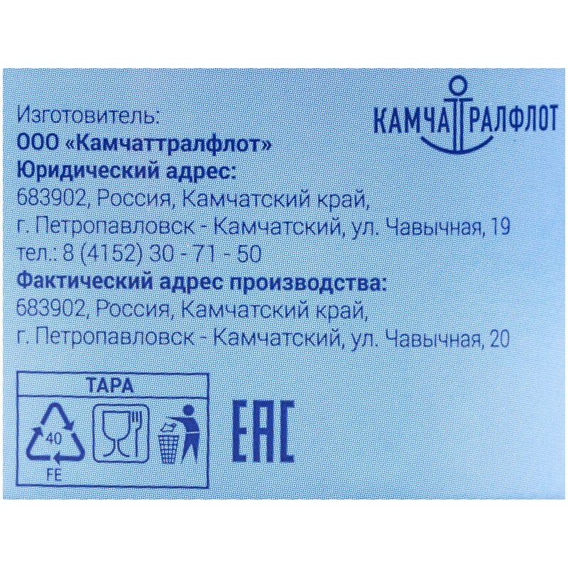 

Кальмар Камчаттралфлот тушка без кожицы натуральный 185 г