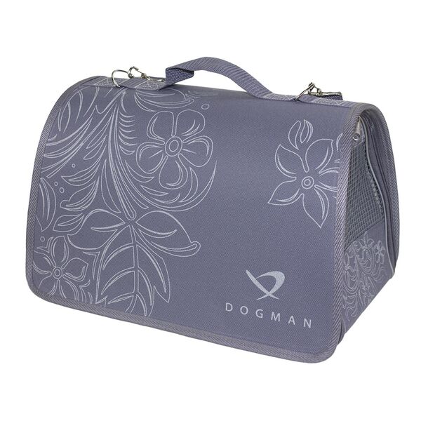 Сумка-переноска Dogman Лира №2 40х25х24 см., Серый