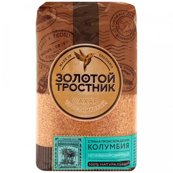 Сахар Золотой Тростник тростниковый