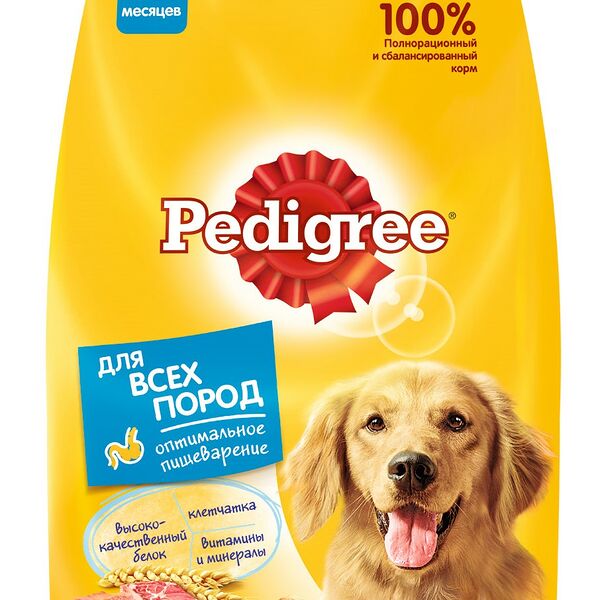 Pedigree корм для взрослых собак всех пород Говядина