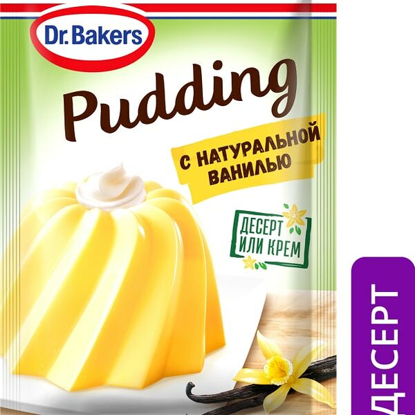 Пудинг Dr.Bakers с натуральной ванилью 35г