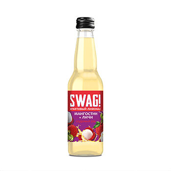 Напиток Swag! Личи и мангостин безалкогольный сильногазированный